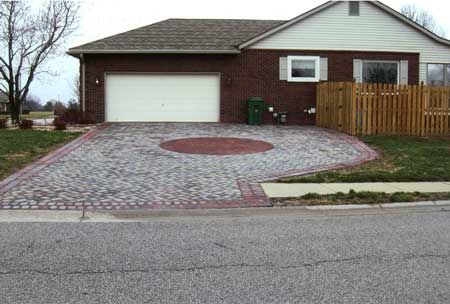 Stone Inlayed Driveway