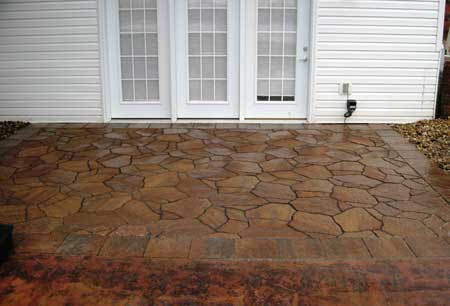 Groundlevel Stone Patio